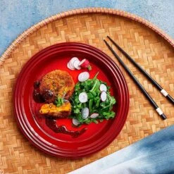 Plato Grande Vancouver Cereza 27,5 Cm - Cerámica De Gres - Le Creuset -Le Creuset Ventas plato grande vancouver cereza ceramica de gres le creuset 1