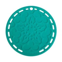 Salvamanteles 20 Cm Azul Caribe - Silicona - Le Creuset