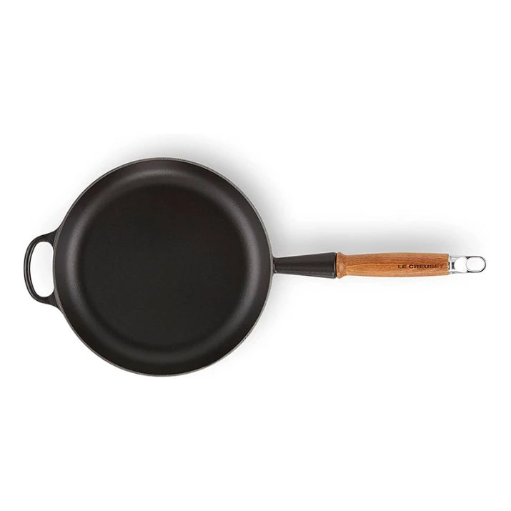 Sartén Baja Con Asa Hueca Y Mango De Madera 24 Cm - Hierro Fundido - Le Creuset 2 Sartén Baja Con Asa Hueca Y Mango De Madera 24 Cm - Hierro Fundido - Le Creuset - Imagen 2