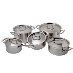 Batería 5 Piezas De Acero Inoxidable Le Creuset -Le Creuset Ventas set 5 piezas le creuset4