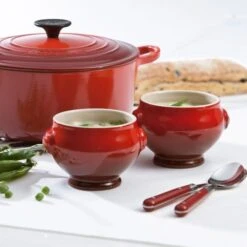 Set De 2 Soperas 11 Cm Cereza - Cerámica De Gres - Le Creuset -Le Creuset Ventas set de 2 soperas cereza cer mica de gres le creuset.jpg1