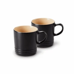 Set 2 Tazas London Le Creuset -Le Creuset Ventas set de 2 tazas gres 350ml negro mate le creuset