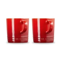 Tazas 350 Ml London Cereza (2) - Cerámica De Gres - Le Creuset