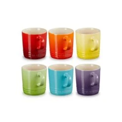 Tazas De Café 100 Ml Arcoíris (6) - Cerámica De Gres - Le Creuset