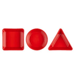 Conjunto De 3 Platos Para Aperitivos Le Creuset -Le Creuset Ventas set rojo