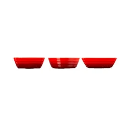Conjunto De 3 Platos Para Aperitivos Le Creuset -Le Creuset Ventas set rojo perfil