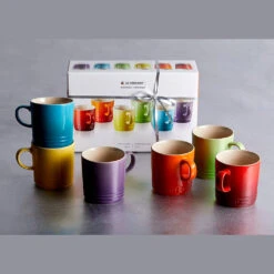 Set 6 Tazas Mug 350 Ml Arcoiris Le Creuset 30 Set 6 Tazas Mug 350 Ml Arcoiris Le Creuset -Le Creuset Ventas set tazas regalo