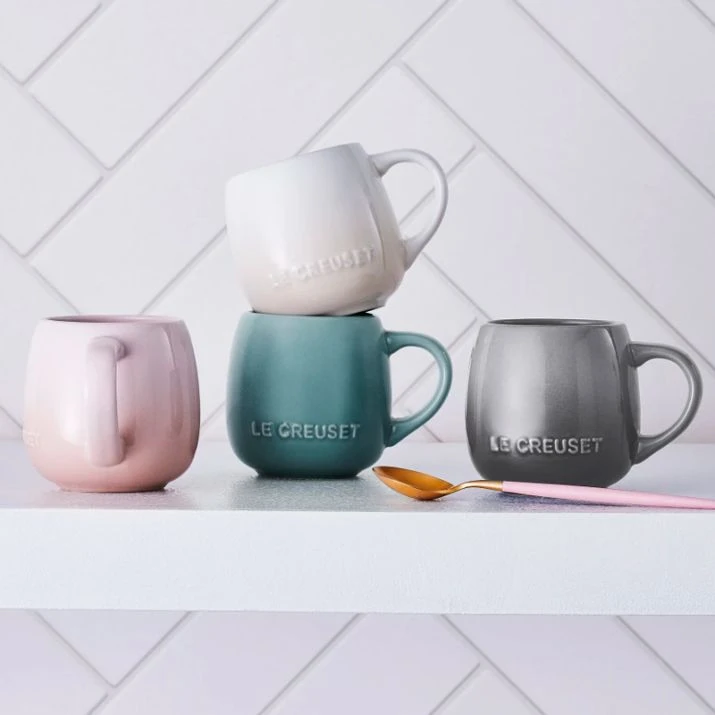 Taza Coupe Flint Gris 320 Ml - Cerámica De Gres - Le Creuset 2 Taza Coupe Flint Gris 320 Ml - Cerámica De Gres - Le Creuset - Imagen 2