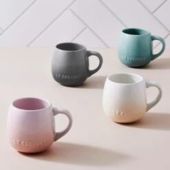 Taza Coupe Sea Salt Turquesa 320 Ml - Cerámica De Gres - Le Creuset -Le Creuset Ventas taza coupe flint gris 320 ml ceramica de gres le creuset 1 1