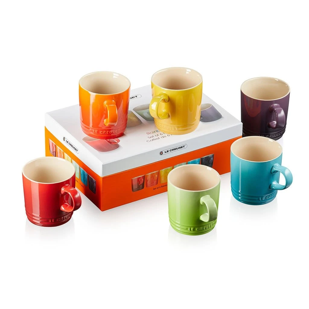 Set 6 Tazas Mug 350 Ml Arcoiris Le Creuset 1 Set 6 Tazas Mug 350 Ml Arcoiris Le Creuset