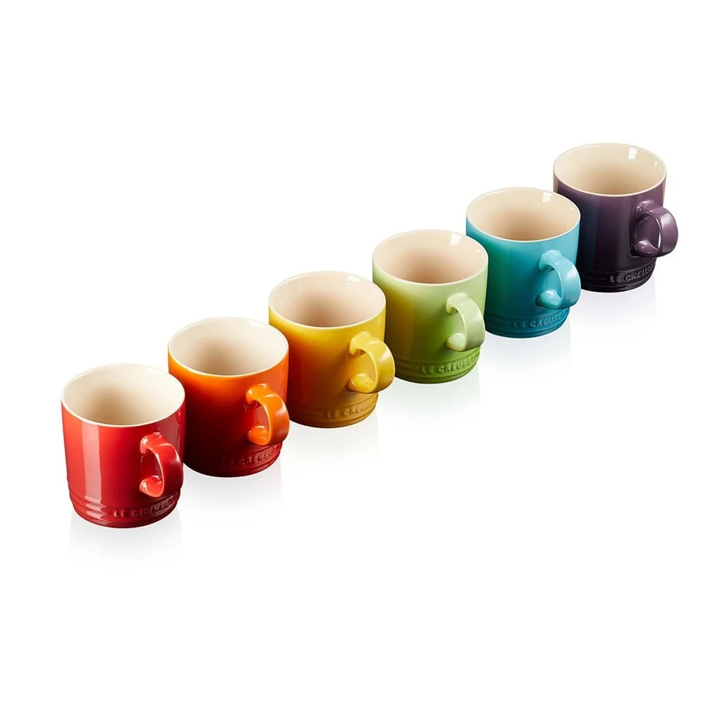 Set 6 Tazas Mug 350 Ml Arcoiris Le Creuset 3 Set 6 Tazas Mug 350 Ml Arcoiris Le Creuset - Imagen 3