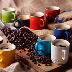 Set 6 Tazas Cerámicas 100ml Arcoiris Le Creuset -Le Creuset Ventas tazas200lecruset