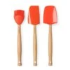 Utensilios De Cocina Con Mango De Madera Volcánico (3) - Silicona - Le Creuset